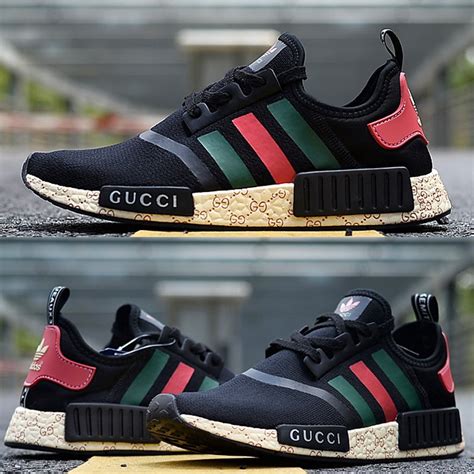 gucci nmds r1|gucci nmd black edition.